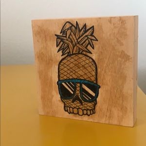 Pineapple skull art